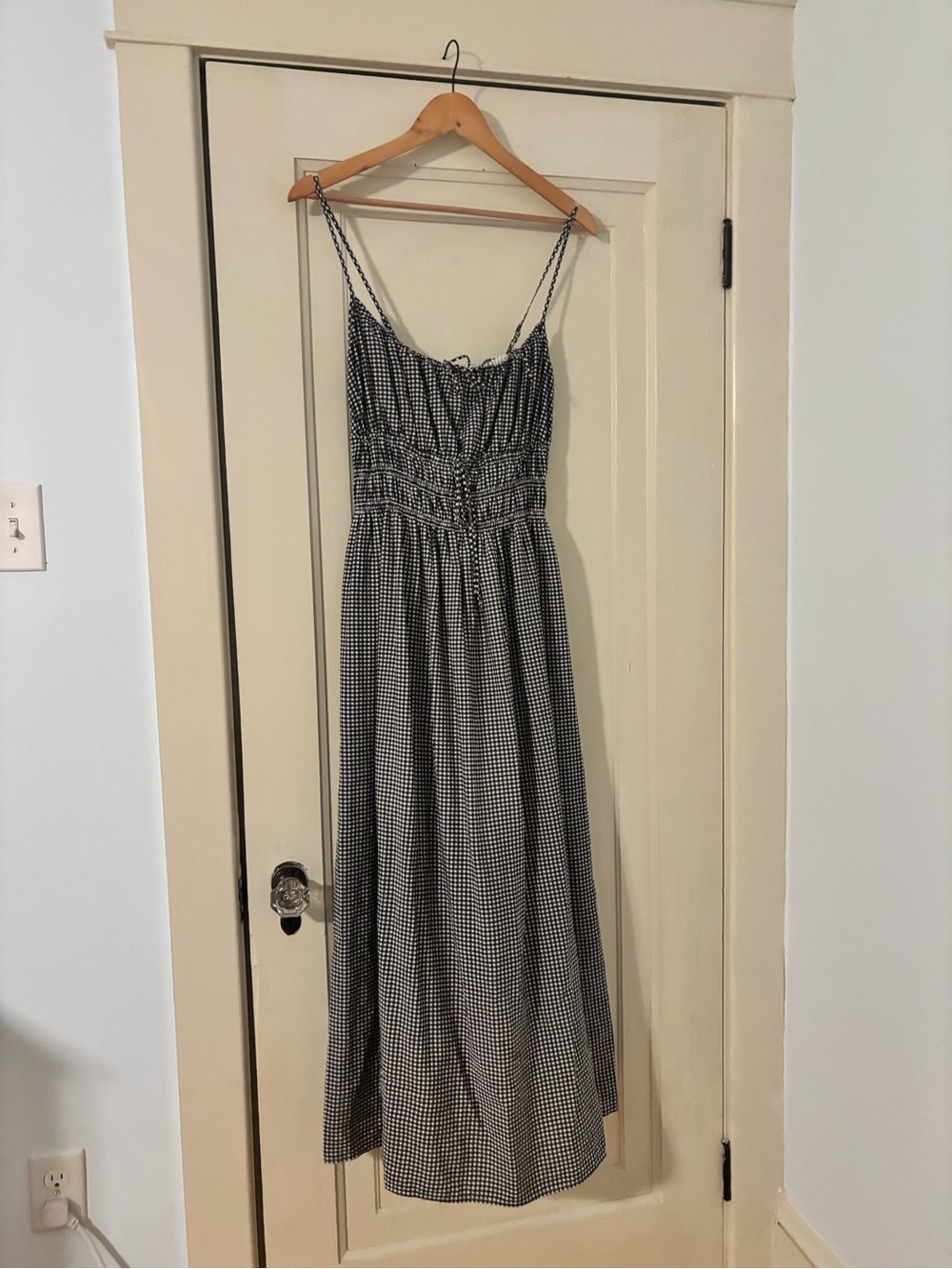 Abercrombie & Fitch Black and White Gingham Maxi Dress - Picture 2 of 5